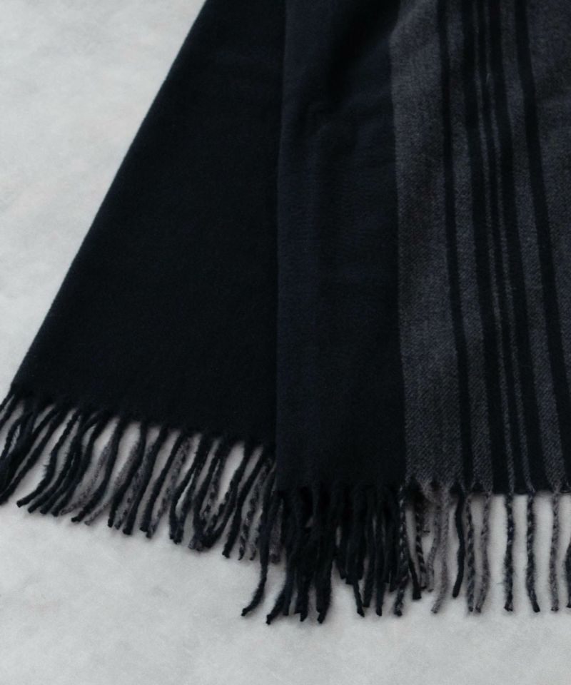 NAVY  パネル切替マフラー メンズ商品画像-5