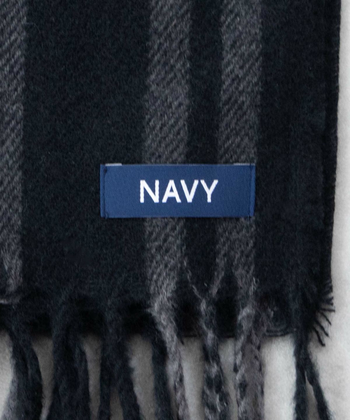 NAVY パネル切替マフラー メンズ