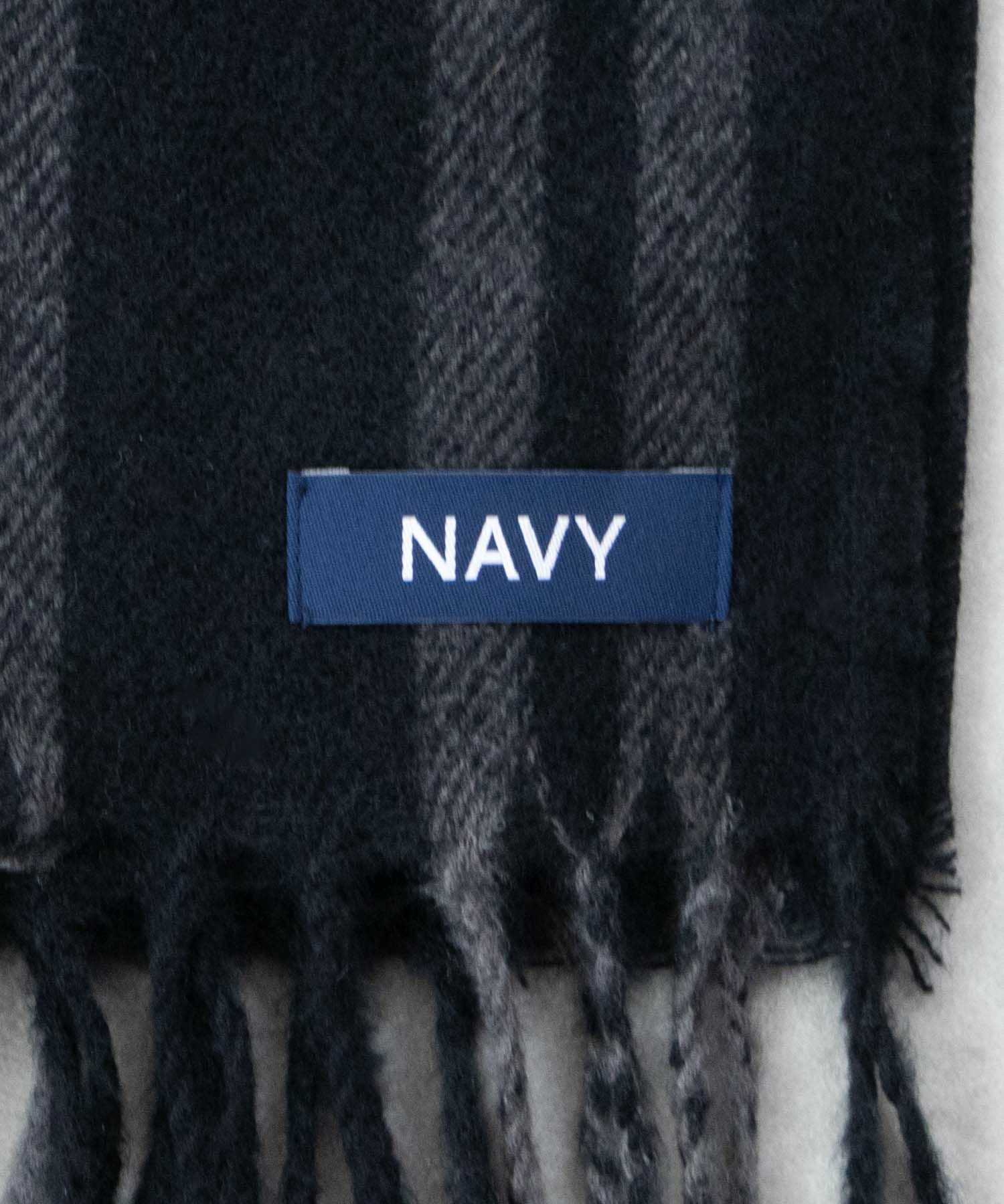 NAVY  パネル切替マフラー メンズ商品サムネイル-6