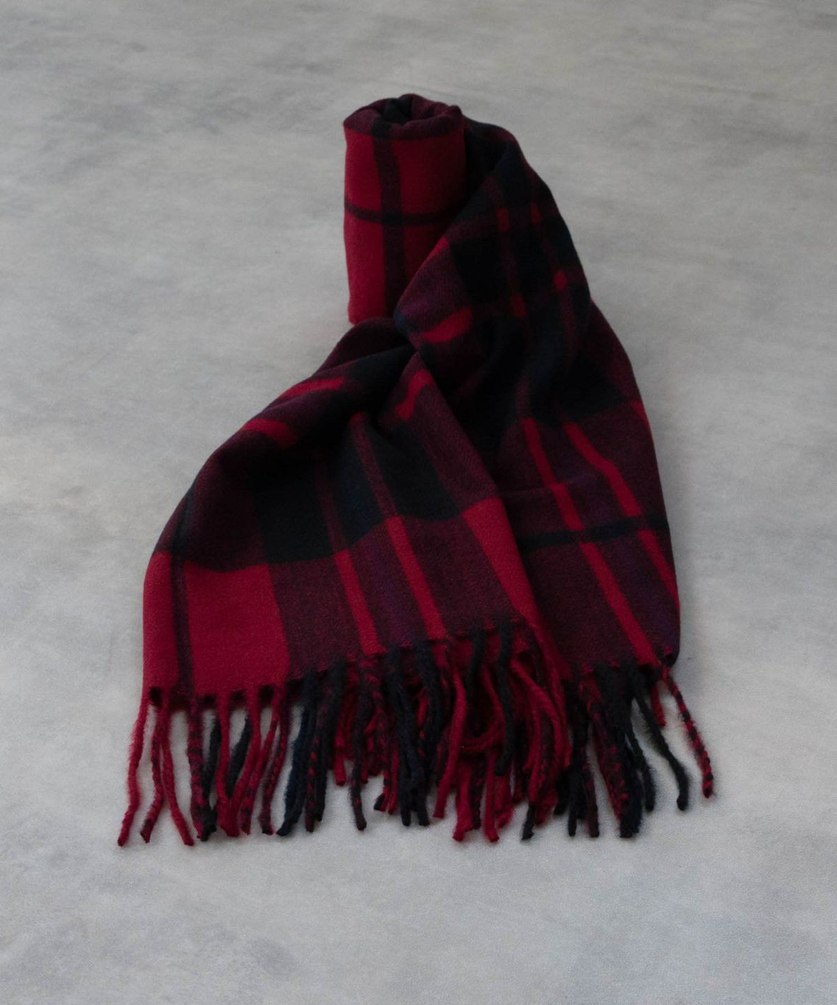 NAVY ブラックウォッチマフラー メンズ