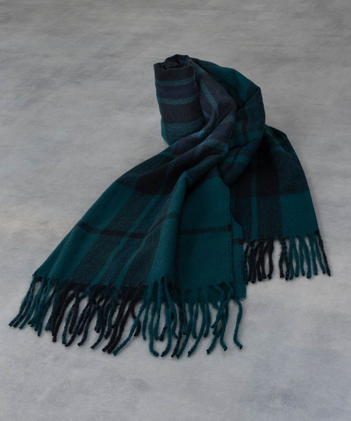 NAVY ブラックウォッチマフラー メンズ