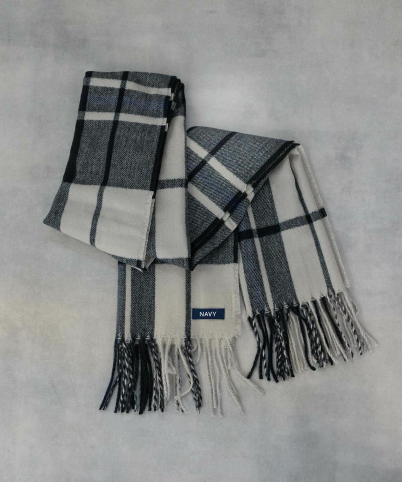 NAVY ブラックウォッチマフラー メンズ商品画像-4