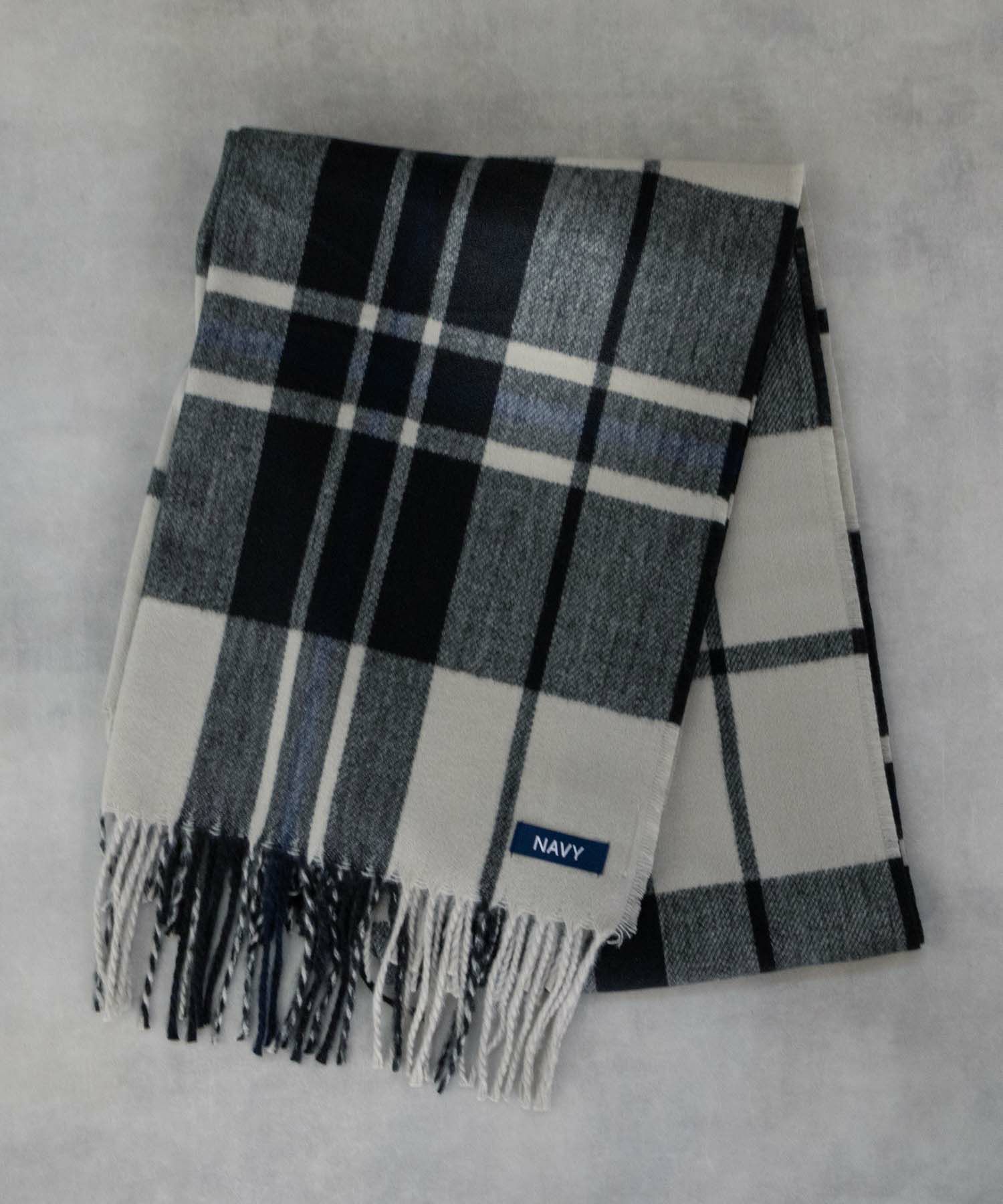 NAVY ブラックウォッチマフラー メンズ商品画像-5