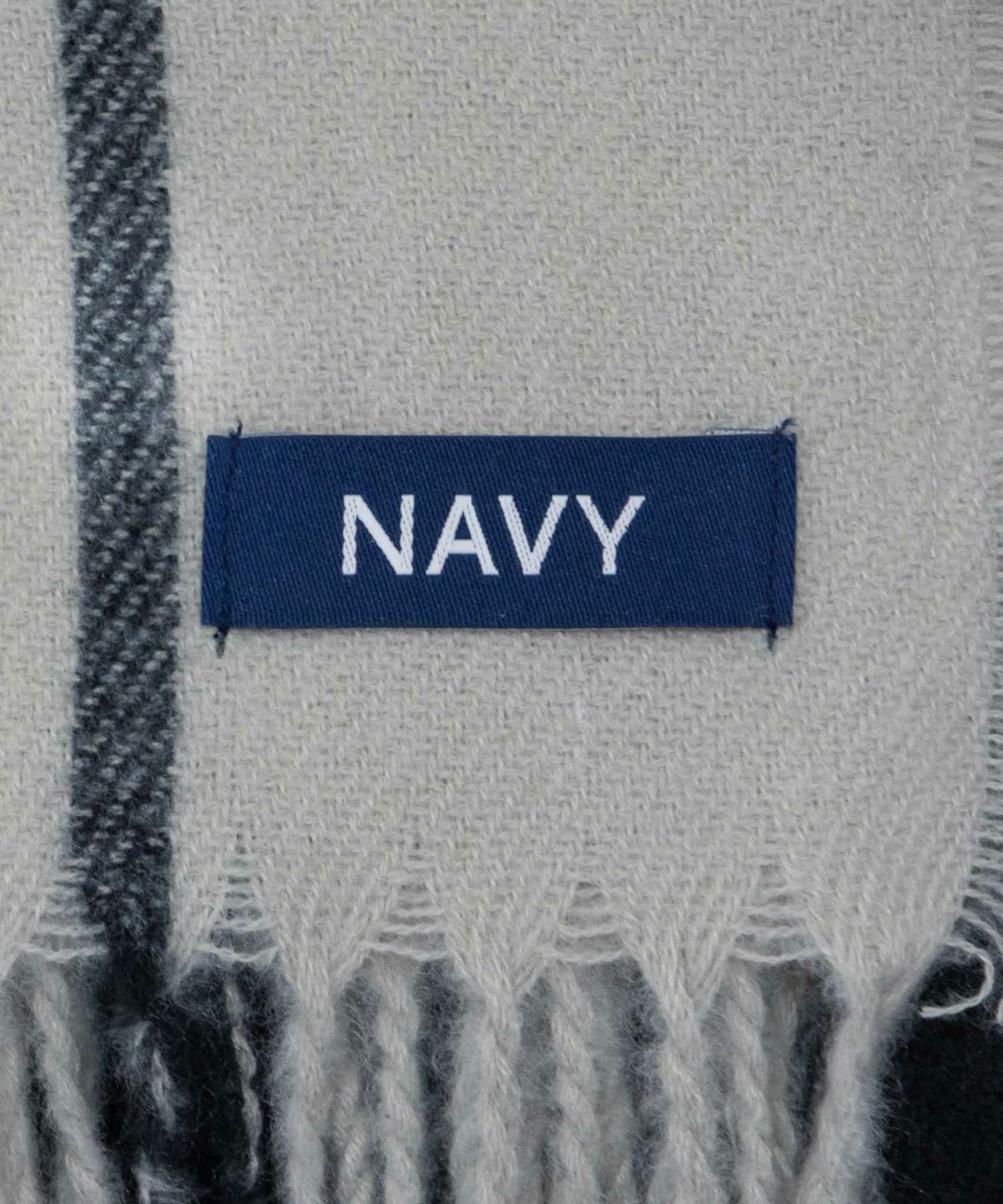 NAVY ブラックウォッチマフラー メンズ