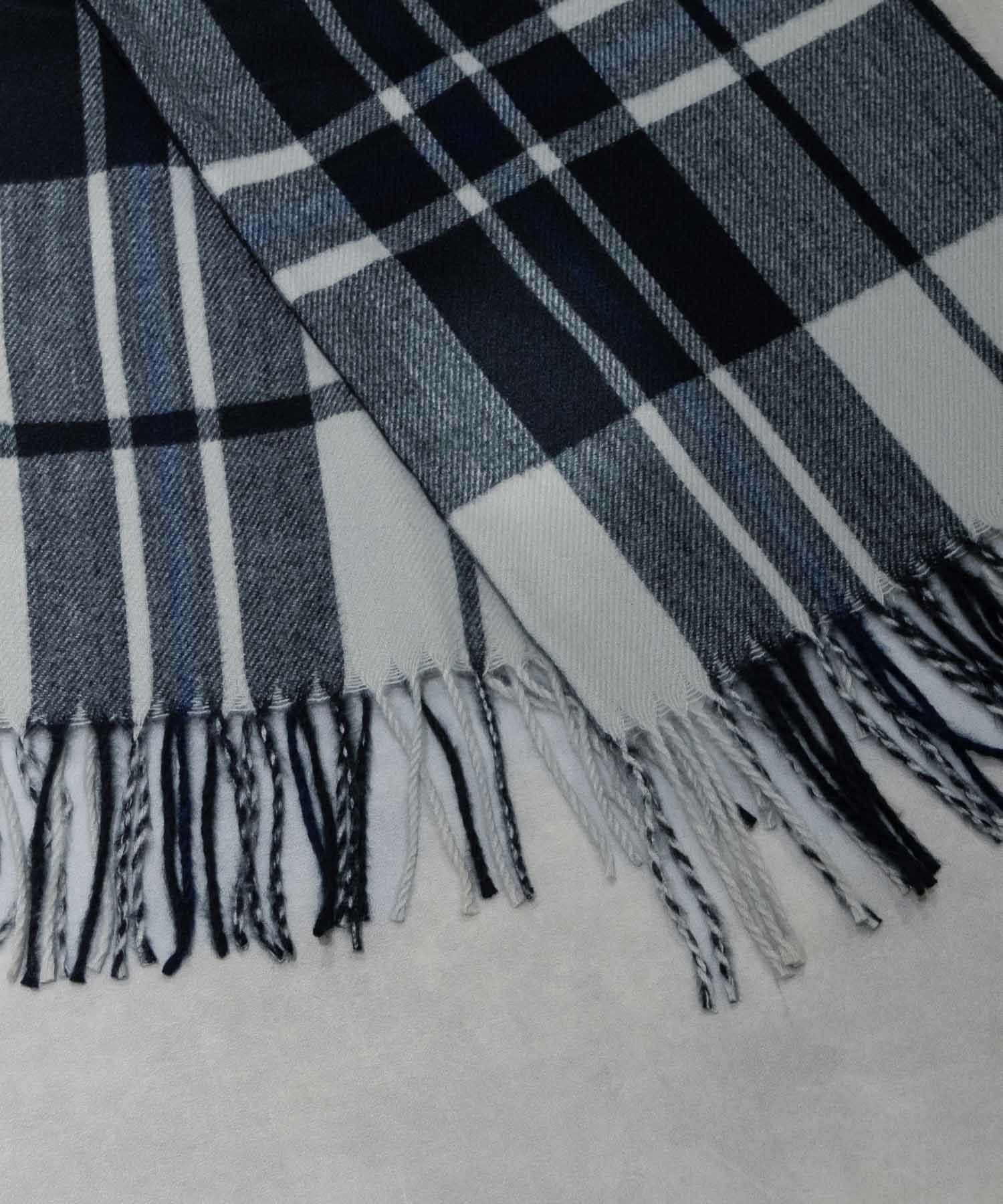 NAVY ブラックウォッチマフラー メンズ