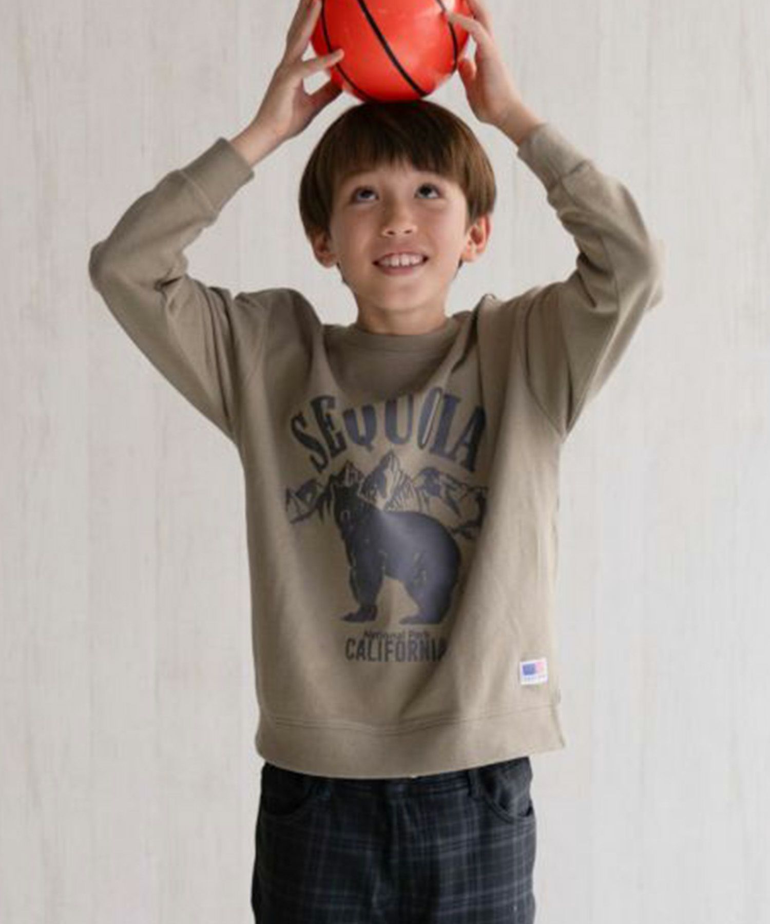 NAVY USコットン裏毛トレーナー キッズ商品画像-1