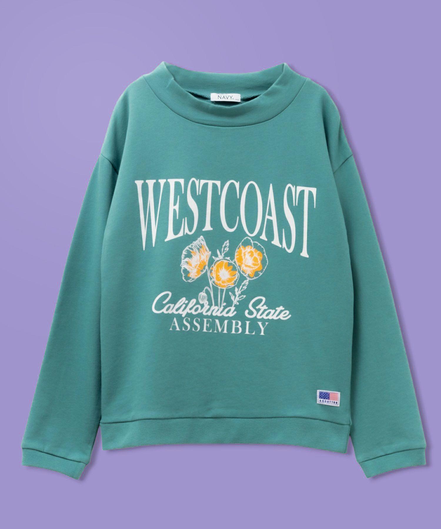 NAVY USコットン裏毛トレーナー キッズ