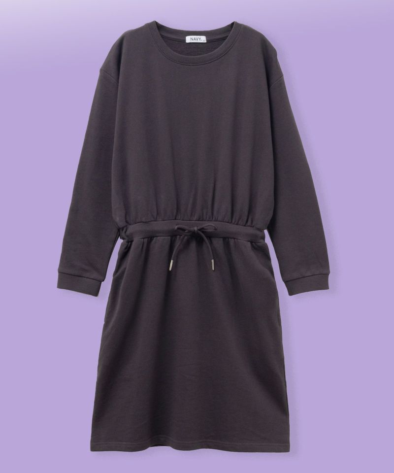 NAVY USコットン裏毛ワンピース キッズ商品画像-1