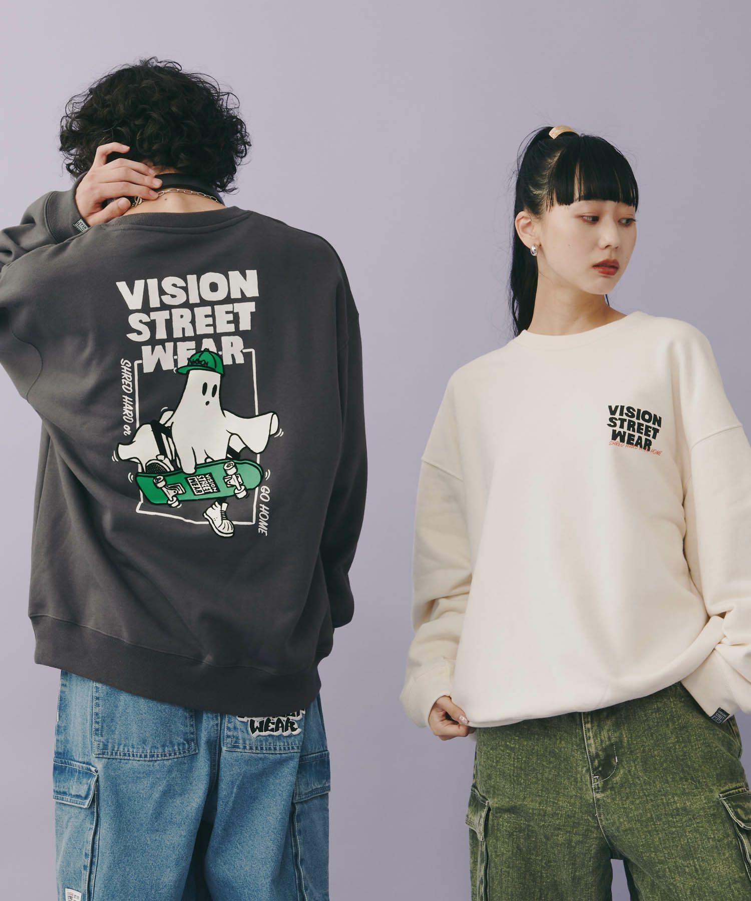 80's  vision  スウェット　think about it トレーナー 80's vision スウェットthink about it トレーナー