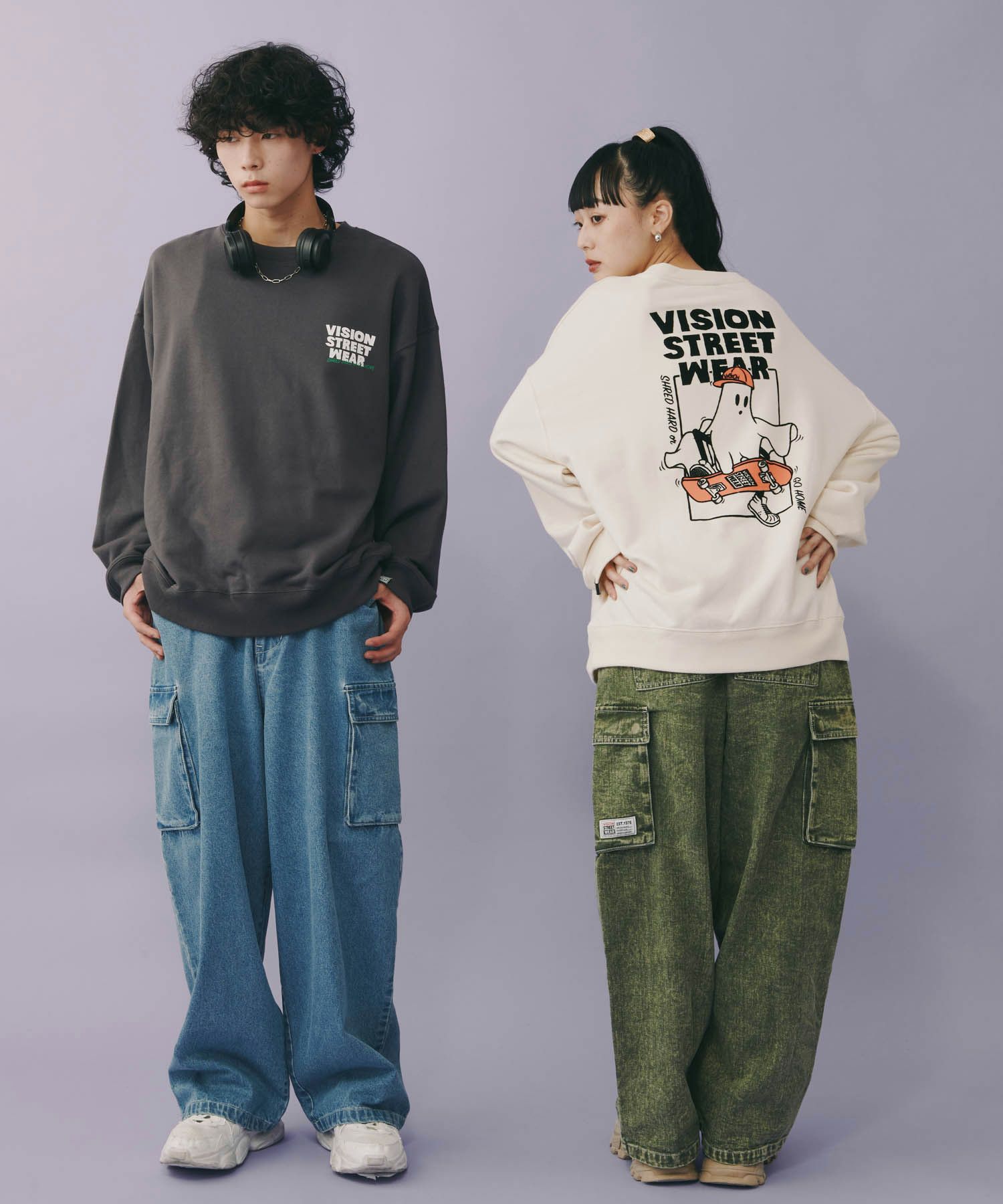 [期間限定価格]VISION STREET WEAR  ゴーストスケータースウェット メンズ商品サムネイル-3