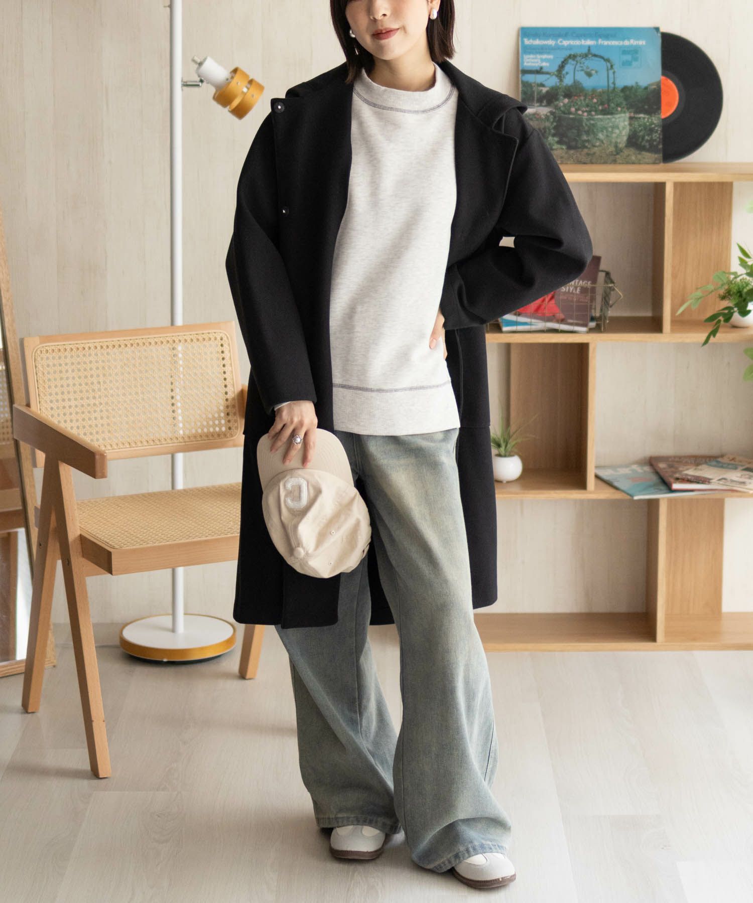 [最終さらに50%OFF]nAvy フードロングコート レディース商品画像-15