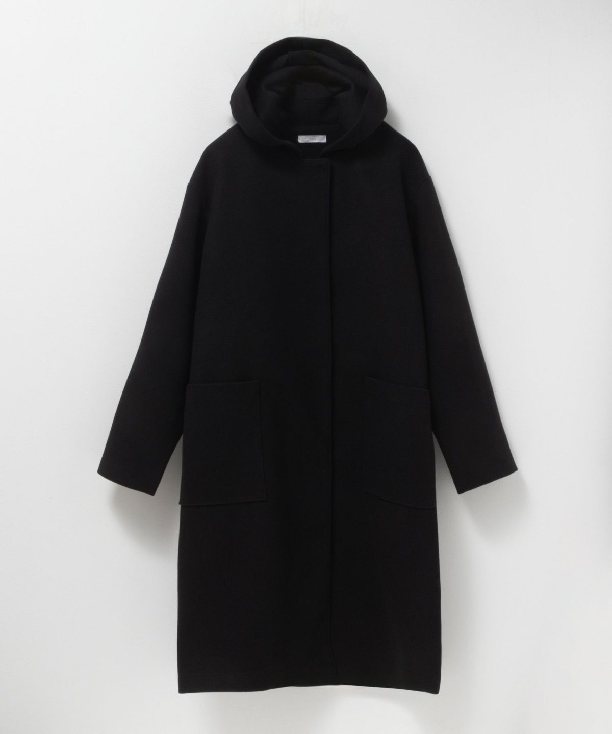 NAVY フードロングコート レディース