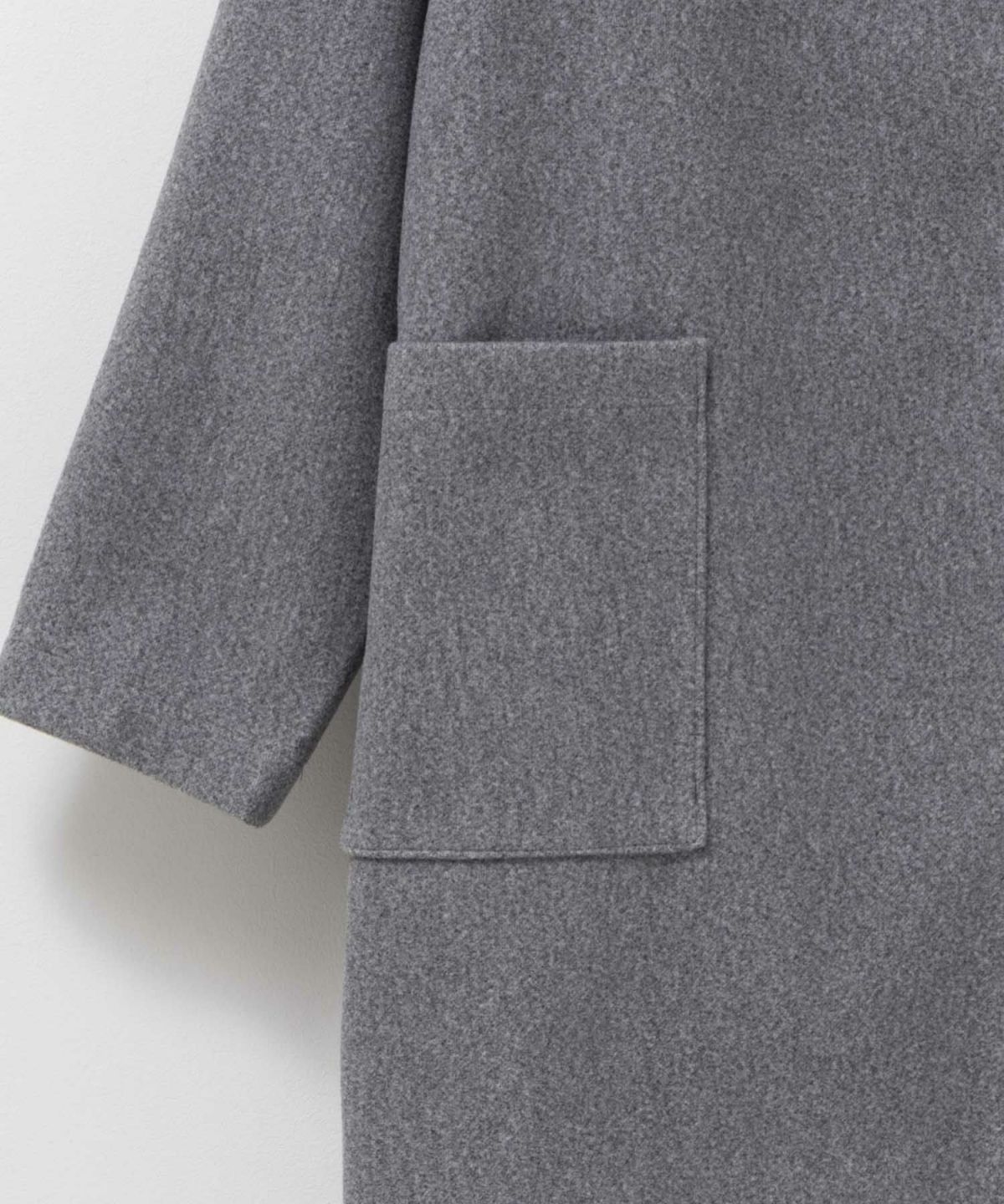 NAVY フードロングコート レディース