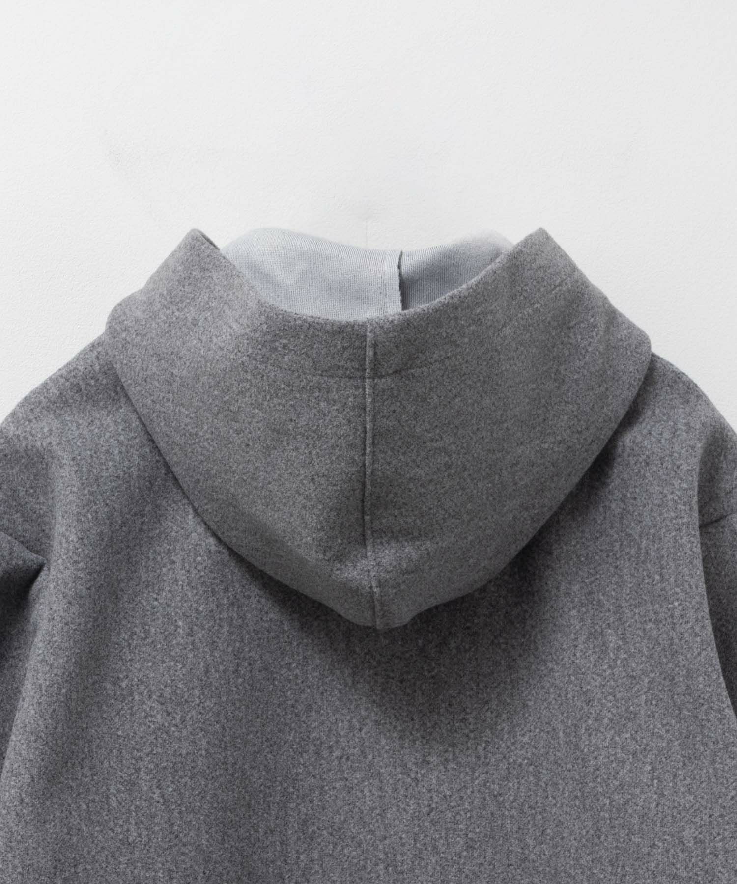 NAVY フードロングコート レディース