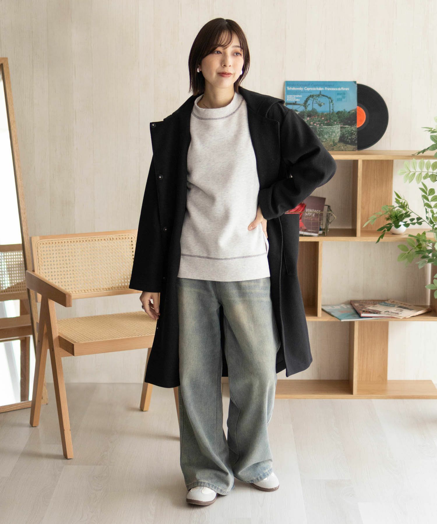 [最終さらに50%OFF]nAvy フードロングコート レディース商品画像-32