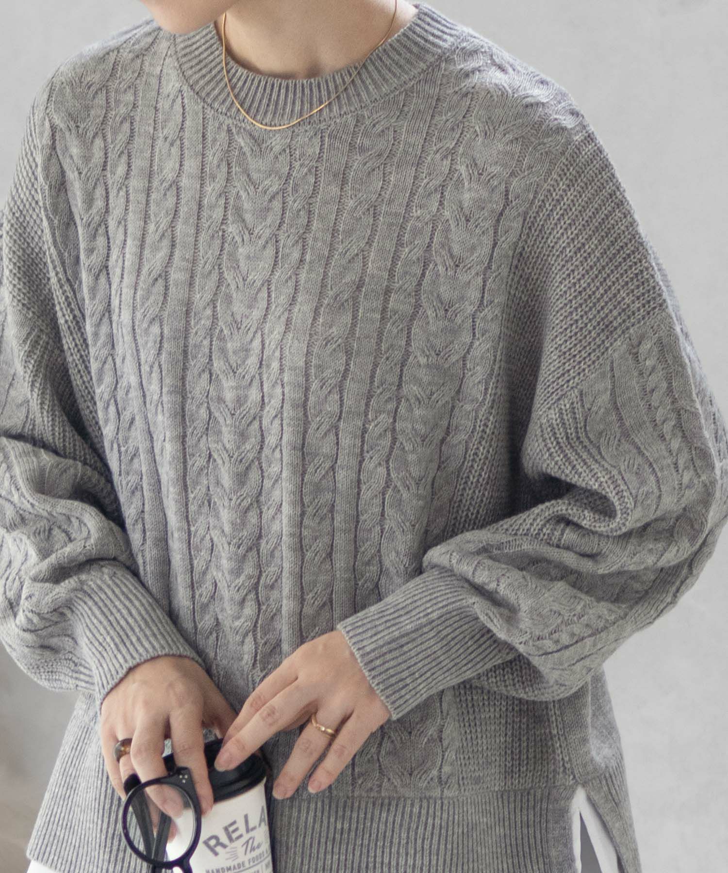 nAvy  フェイクレイヤードプルオーバー レディース商品画像-1