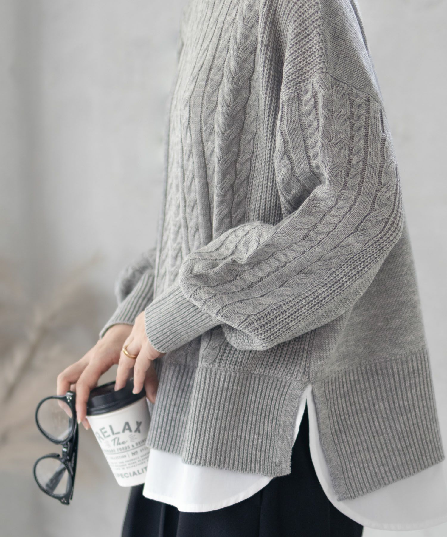 [さらに50%OFF]nAvy  フェイクレイヤードプルオーバー レディース商品画像-2