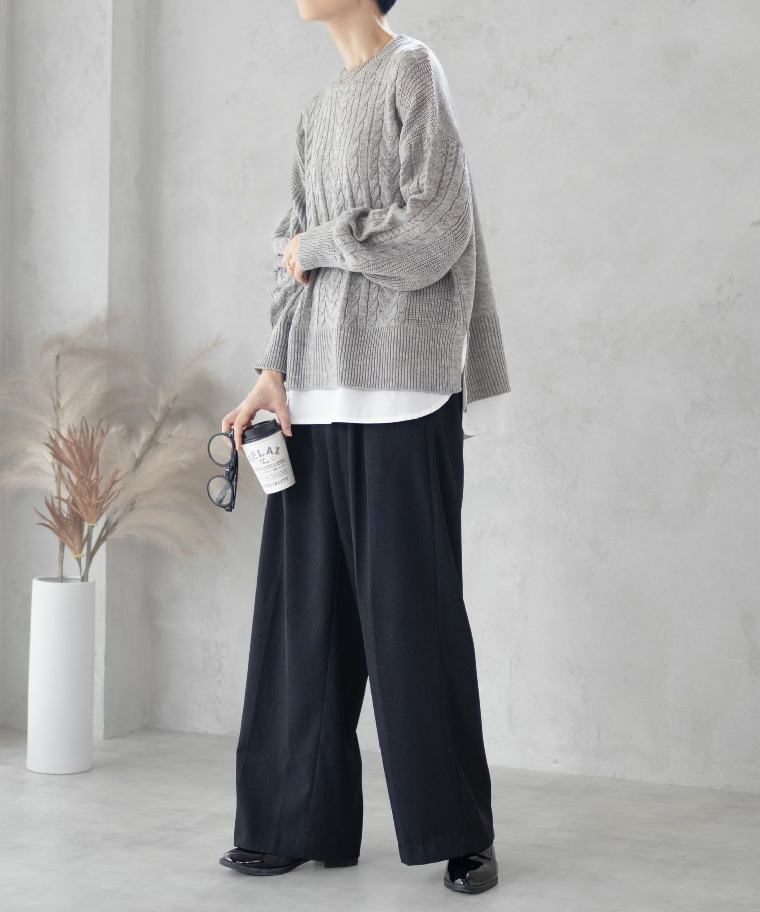 [さらに50%OFF]nAvy  フェイクレイヤードプルオーバー レディース商品画像-3