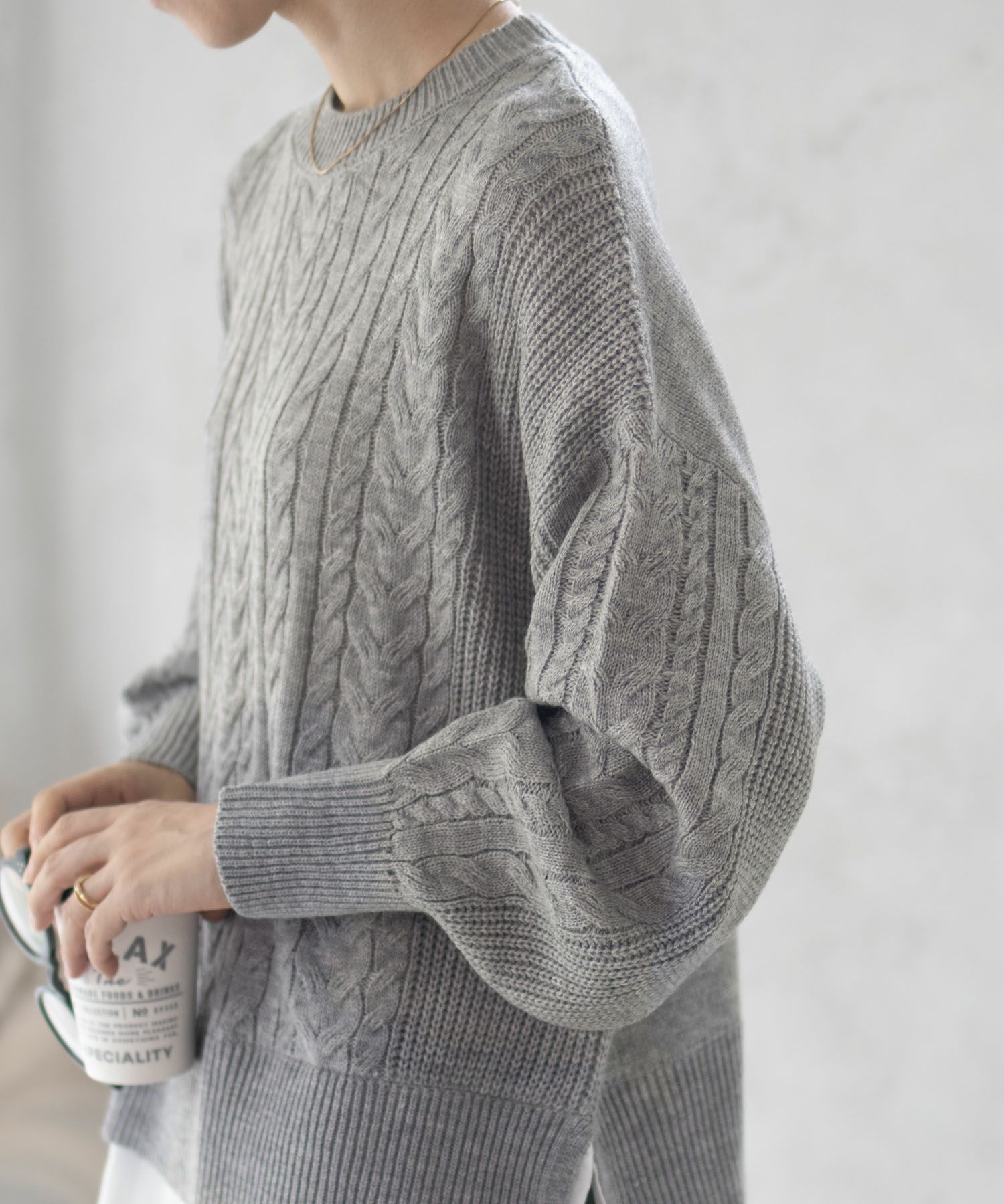 [さらに50%OFF]nAvy  フェイクレイヤードプルオーバー レディース商品画像-4