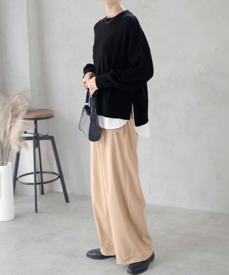 nAvy  フェイクレイヤードプルオーバー レディース商品画像-7