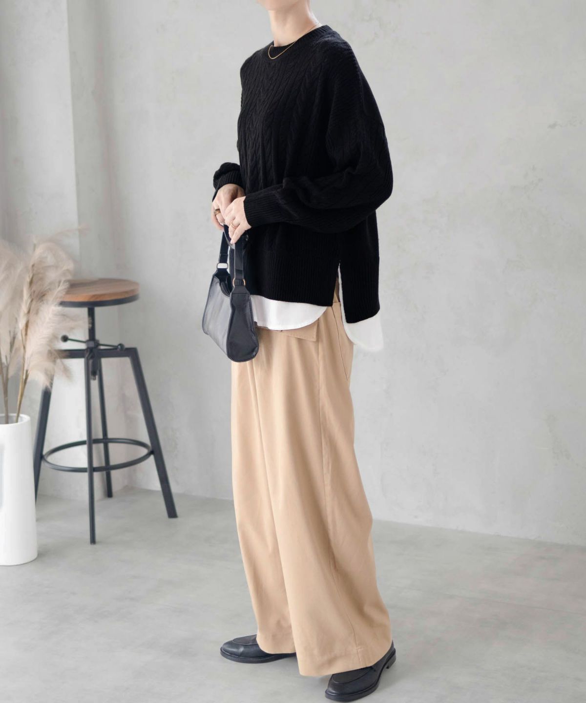 nAvy フェイクレイヤードプルオーバー レディース