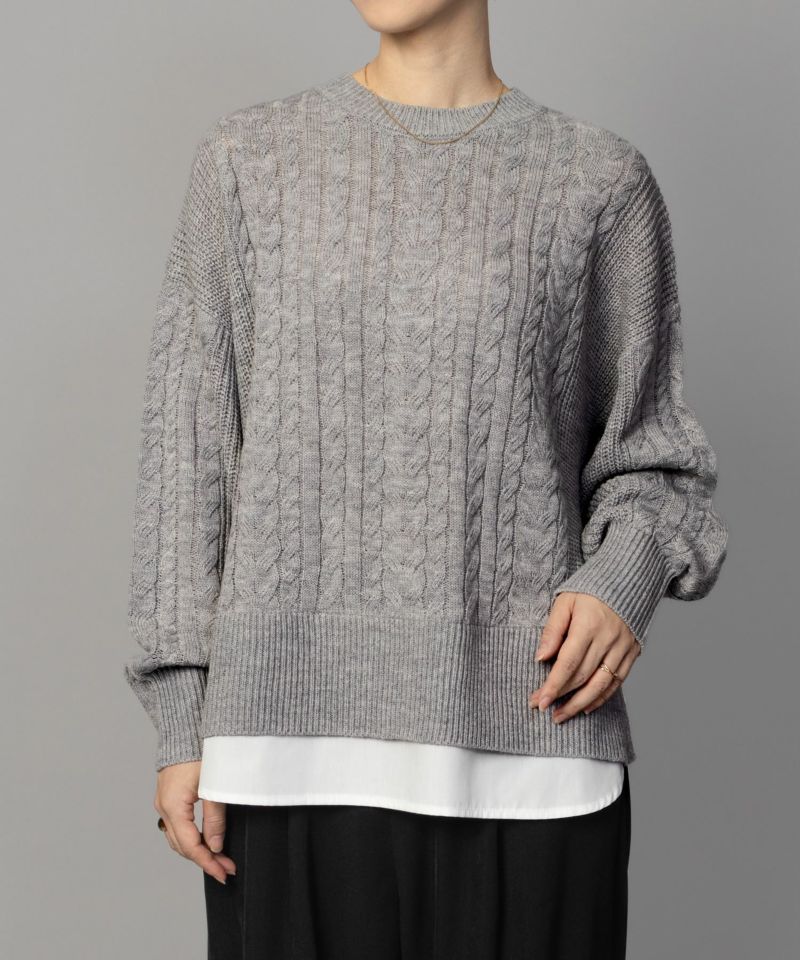 nAvy  フェイクレイヤードプルオーバー レディース商品画像-13