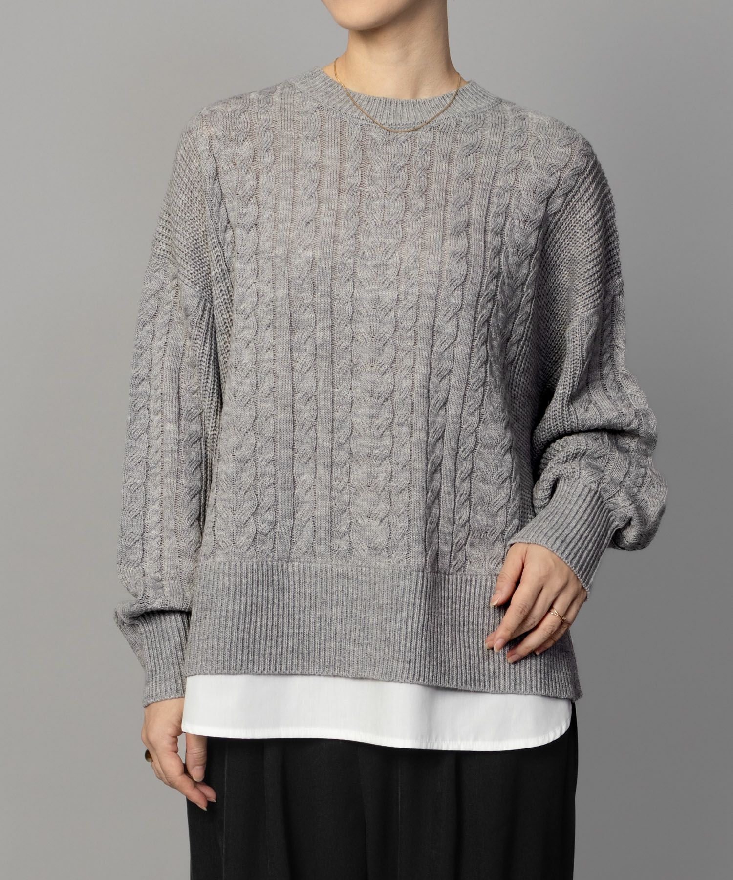 [さらに50%OFF]nAvy  フェイクレイヤードプルオーバー レディース商品画像-13