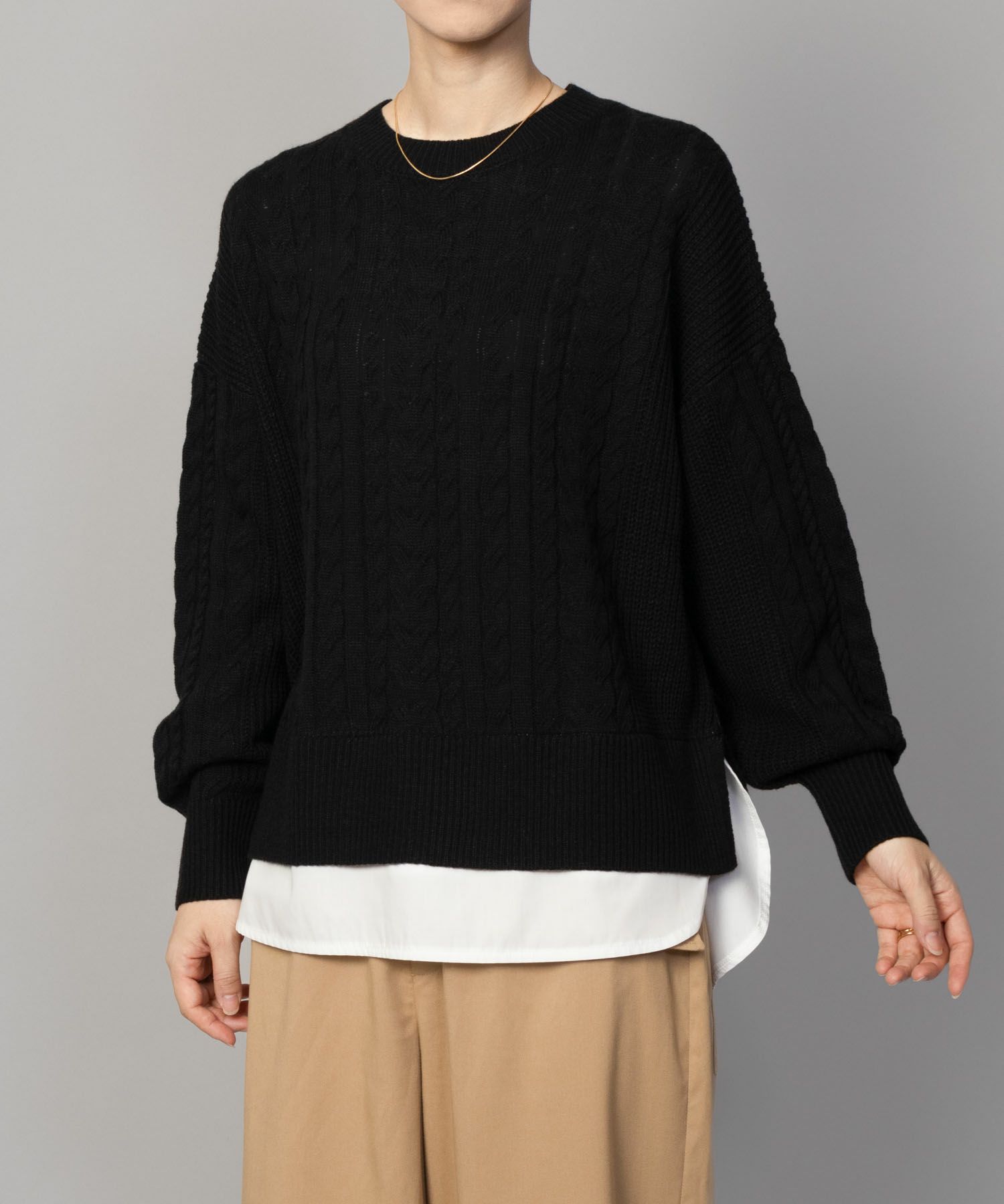 [さらに50%OFF]nAvy  フェイクレイヤードプルオーバー レディース商品サムネイル-14