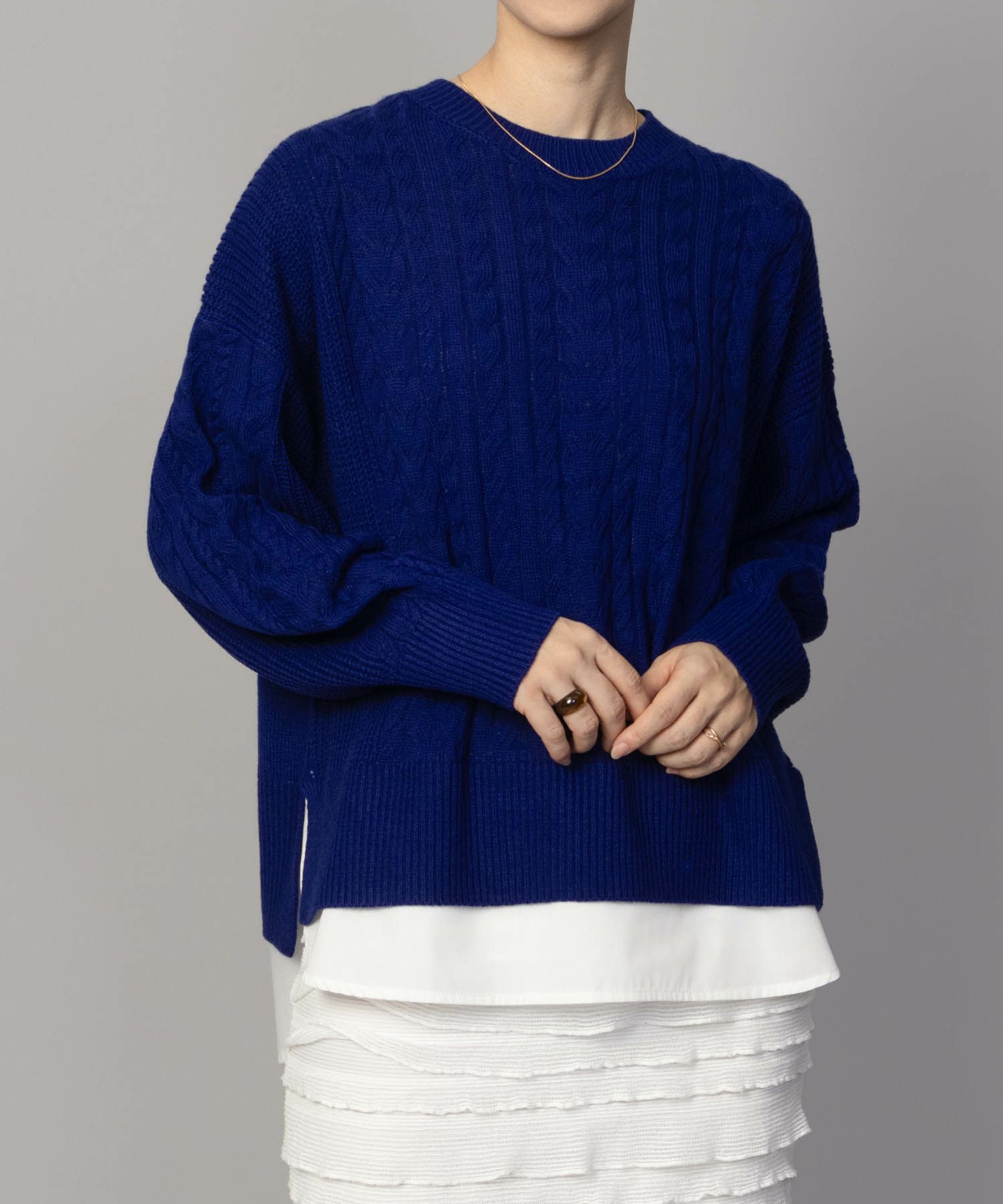 [さらに50%OFF]nAvy  フェイクレイヤードプルオーバー レディース商品画像-16