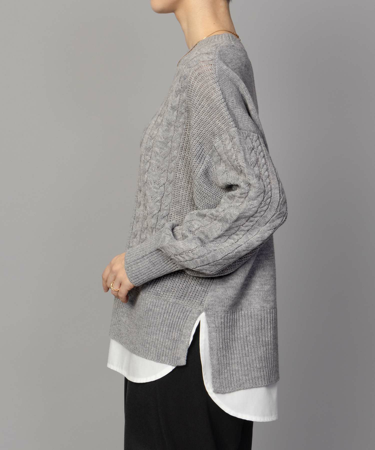 [さらに50%OFF]nAvy  フェイクレイヤードプルオーバー レディース商品画像-21