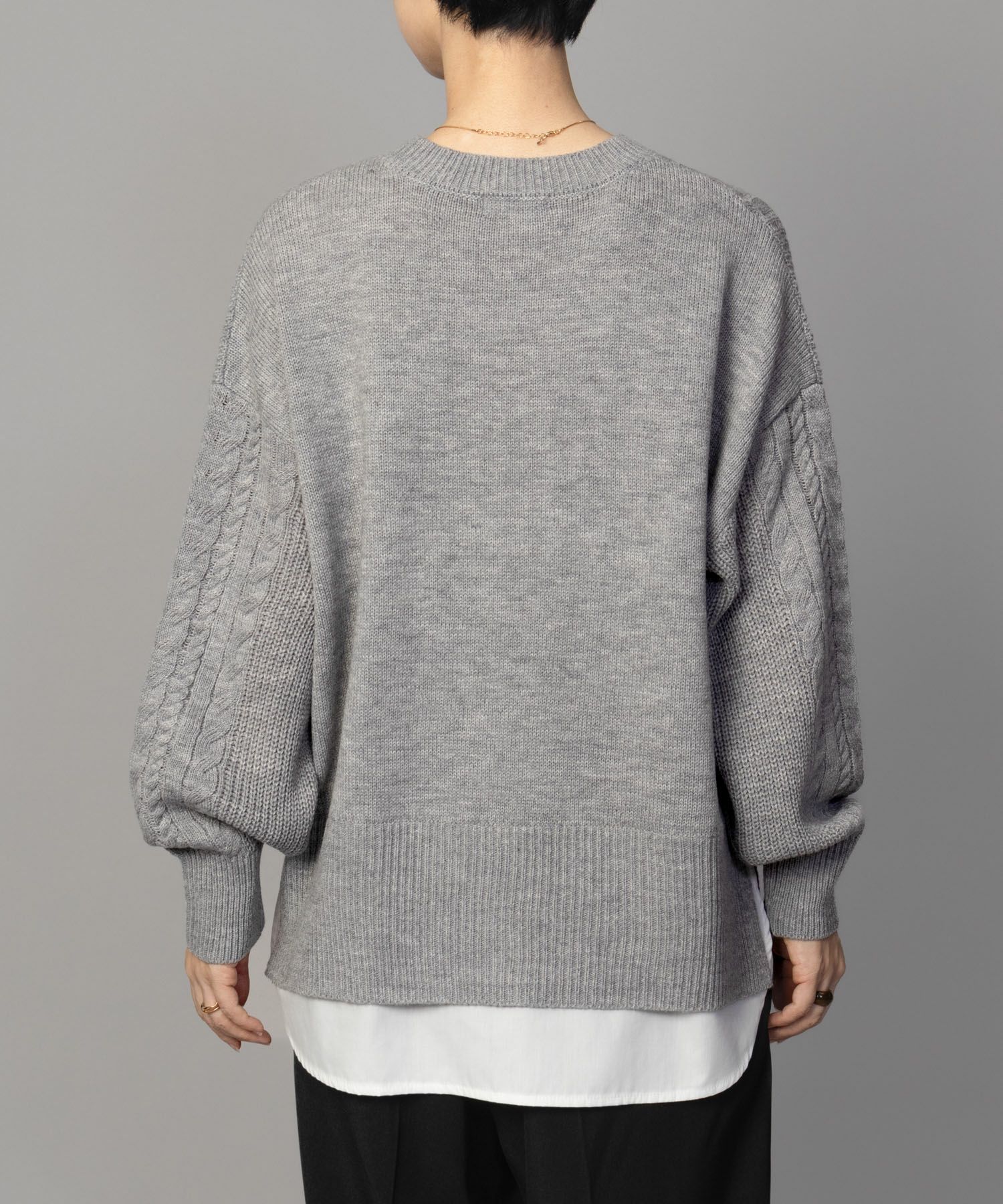 [さらに50%OFF]nAvy  フェイクレイヤードプルオーバー レディース商品画像-22