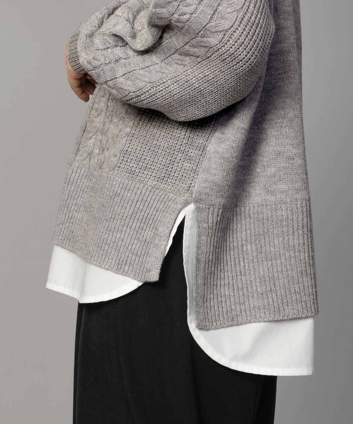 nAvy フェイクレイヤードプルオーバー レディース