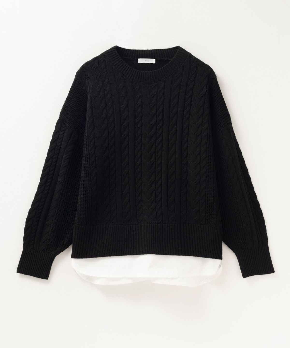 nAvy フェイクレイヤードプルオーバー レディース