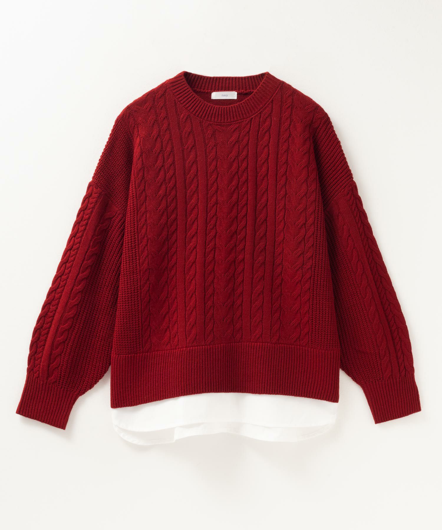 [さらに50%OFF]nAvy  フェイクレイヤードプルオーバー レディース商品画像-28