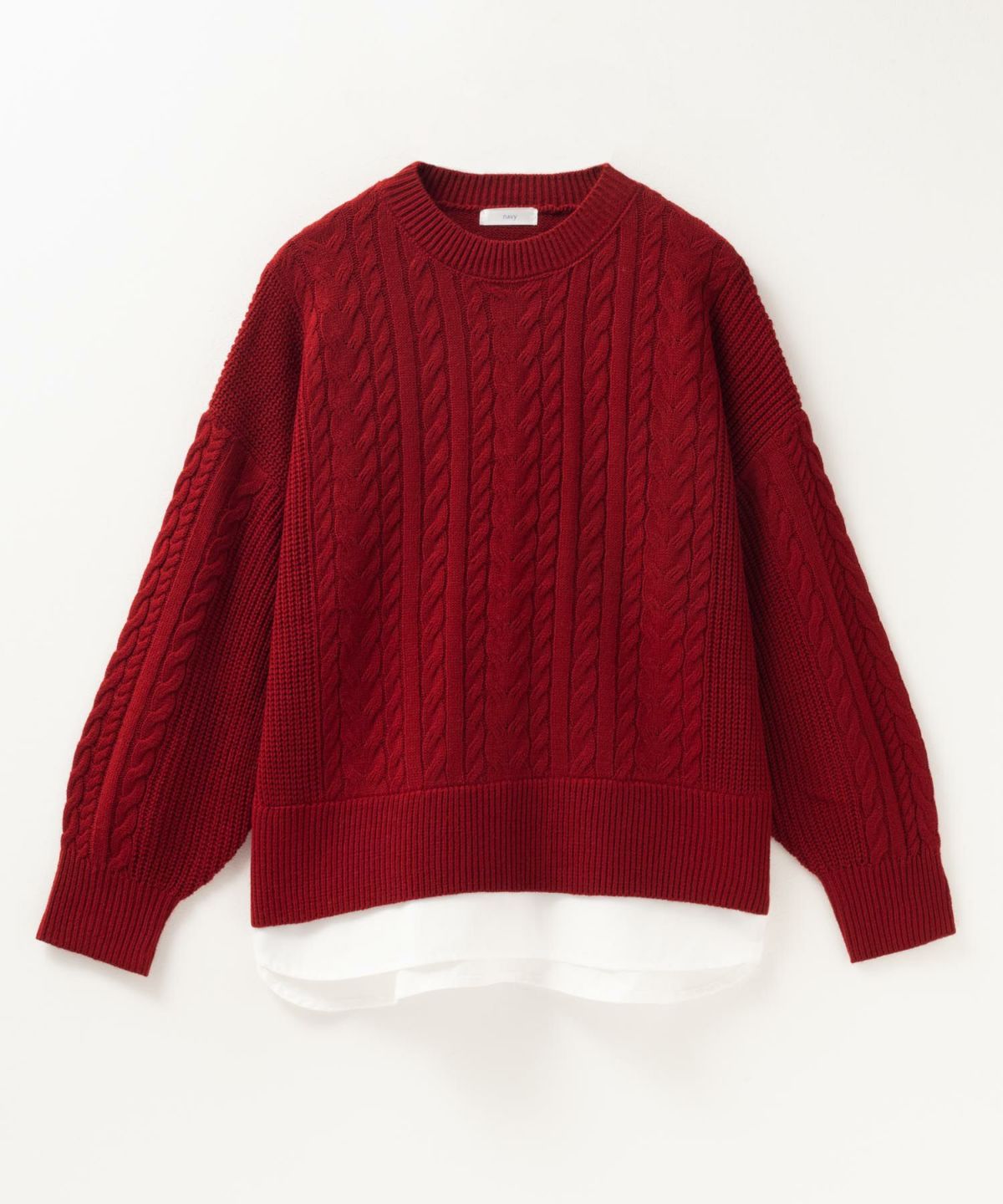 nAvy フェイクレイヤードプルオーバー レディース