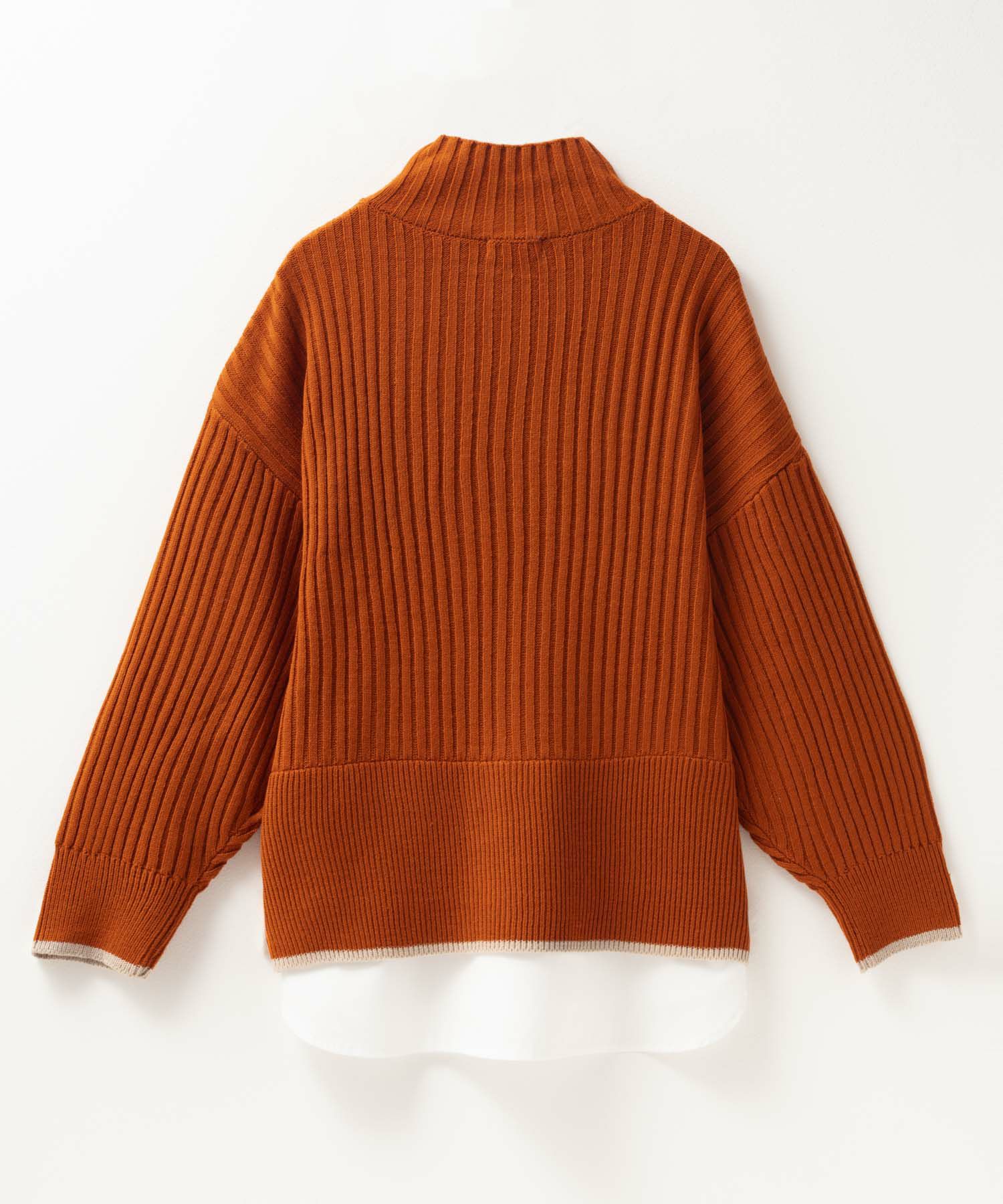 [さらに50%OFF]nAvy 肩ボタンフェイクレイヤードハイネックニットプルオーバー レディース商品サムネイル-34