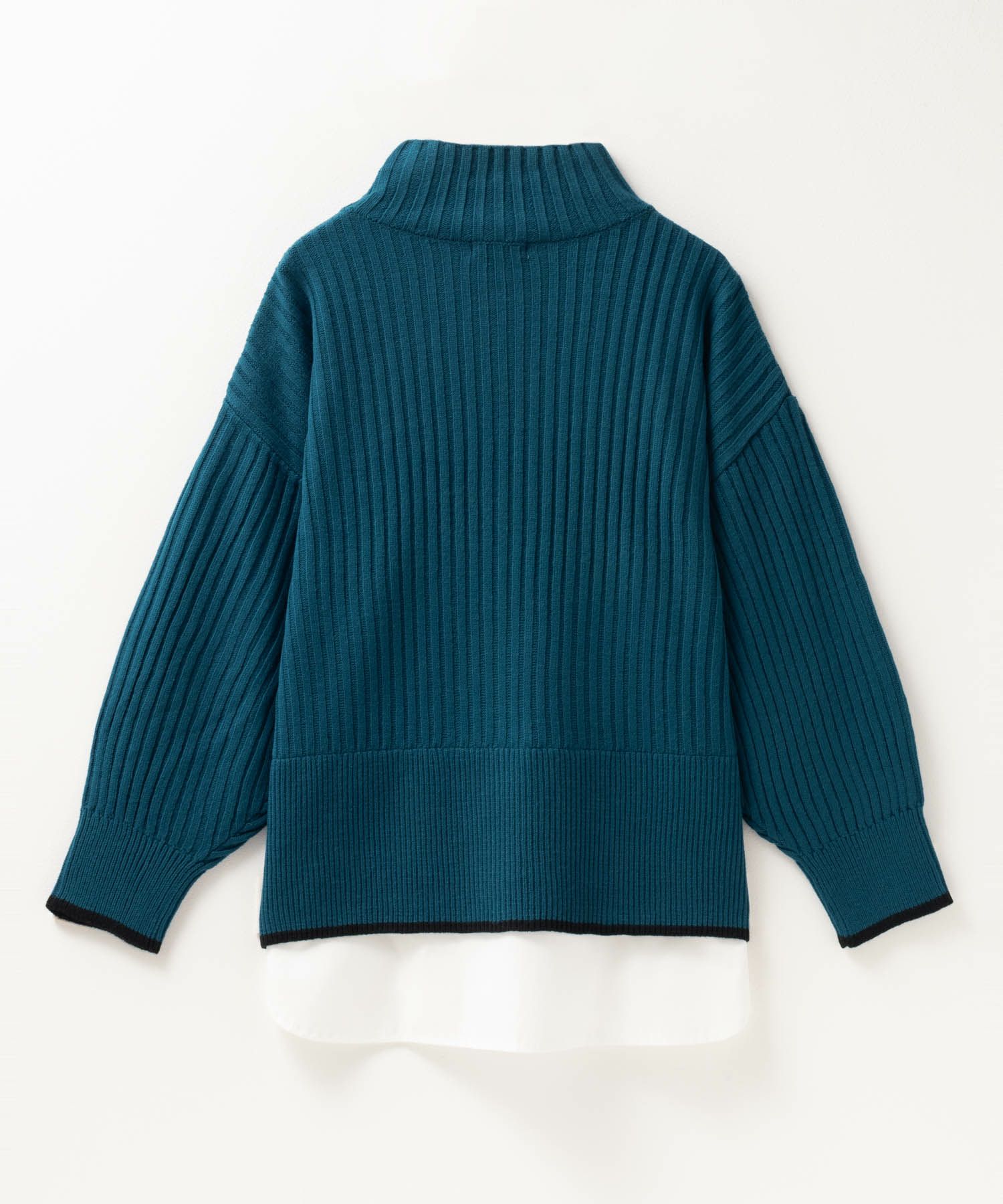 [さらに50%OFF]nAvy 肩ボタンフェイクレイヤードハイネックニットプルオーバー レディース商品サムネイル-36