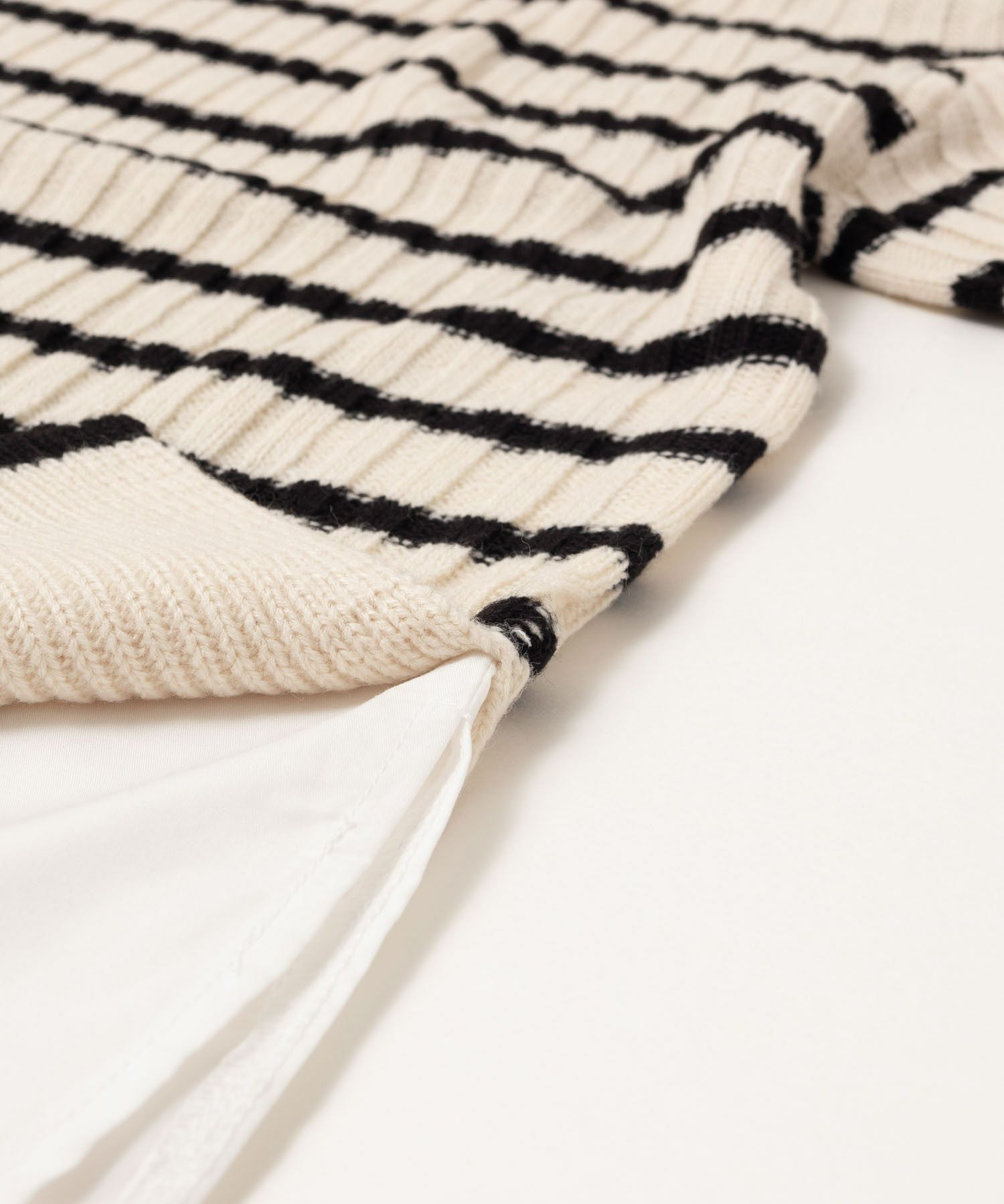 [さらに50%OFF]nAvy 肩ボタンフェイクレイヤードハイネックニットプルオーバー レディース商品画像-39