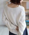 nAvy 鹿の子Vネックプルオーバーニット レディース商品サムネイル-15