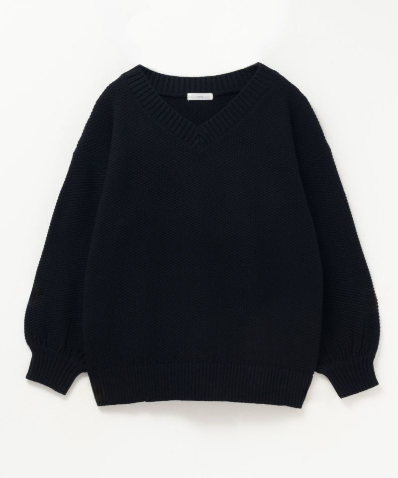 nAvy 鹿の子Vネックプルオーバーニット レディース商品画像-31