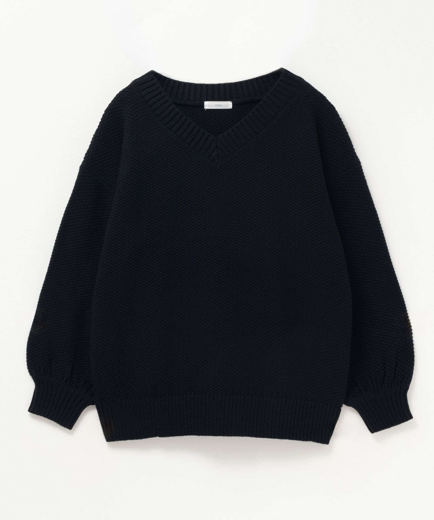 nAvy 鹿の子Vネックプルオーバー レディース