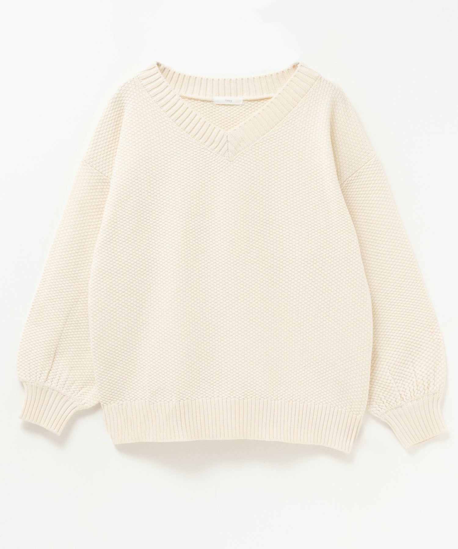 nAvy 鹿の子Vネックプルオーバーニット レディース商品画像-33