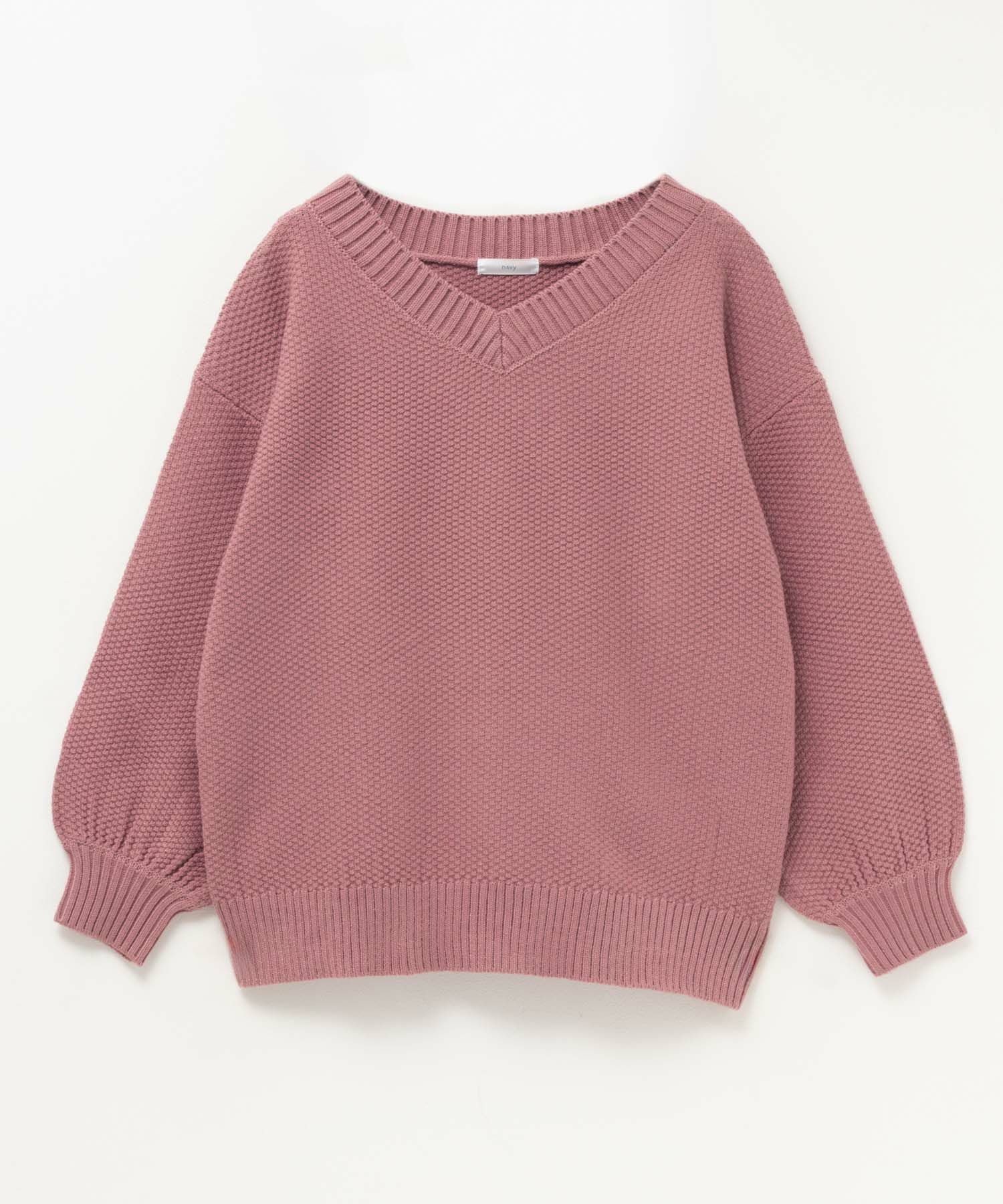 [期間限定価格]nAvy 鹿の子Vネックプルオーバーニット レディース商品画像-35