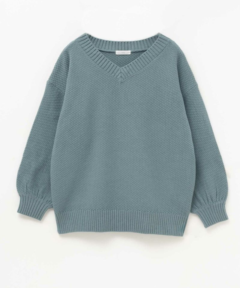 nAvy 鹿の子Vネックプルオーバーニット レディース商品画像-37