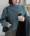 nAvy 畦モックネックプルオーバー レディース