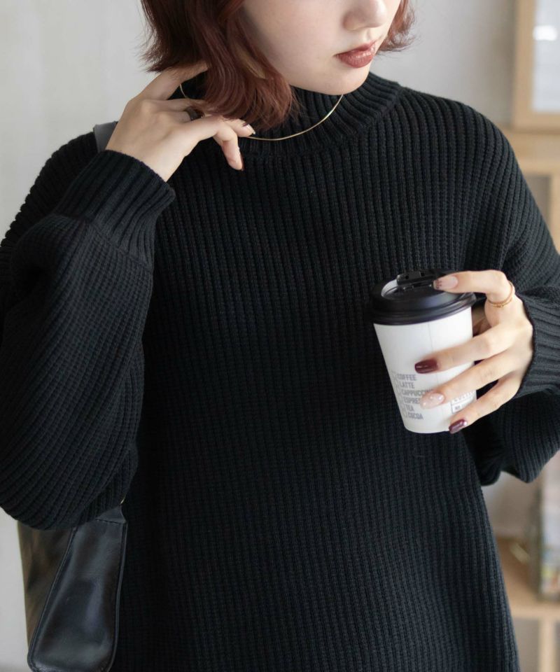 nAvy 畦モックネックプルオーバー レディース