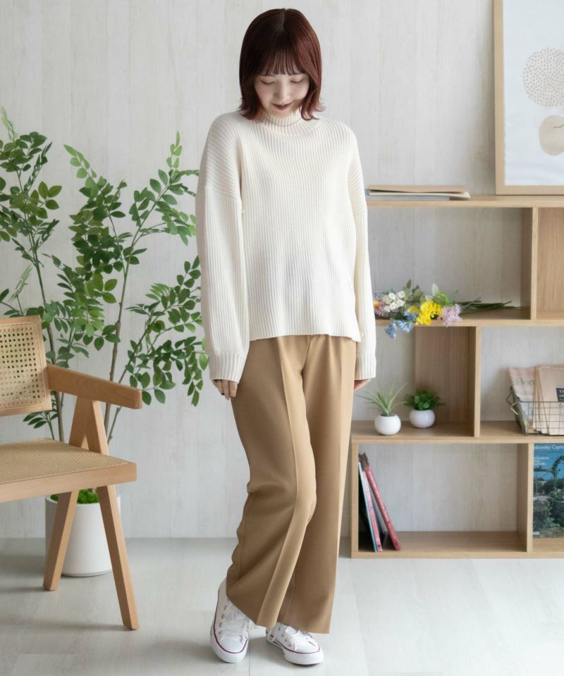 nAvy 畦モックネックプルオーバーニット レディース商品画像-36