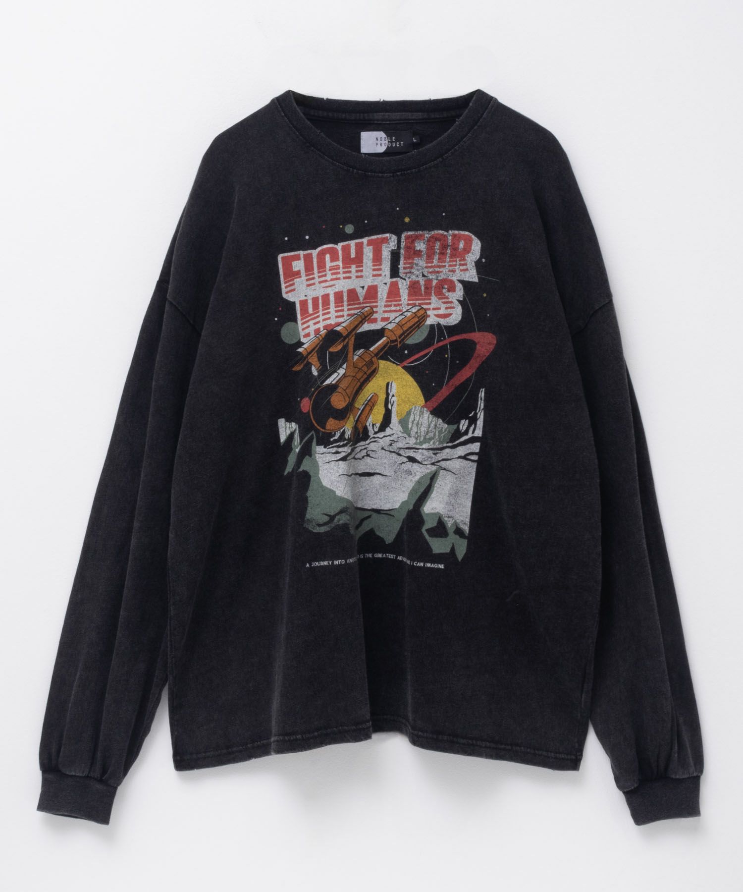 NOBLE PRODUCT スノー加工ムービーTシャツ メンズ