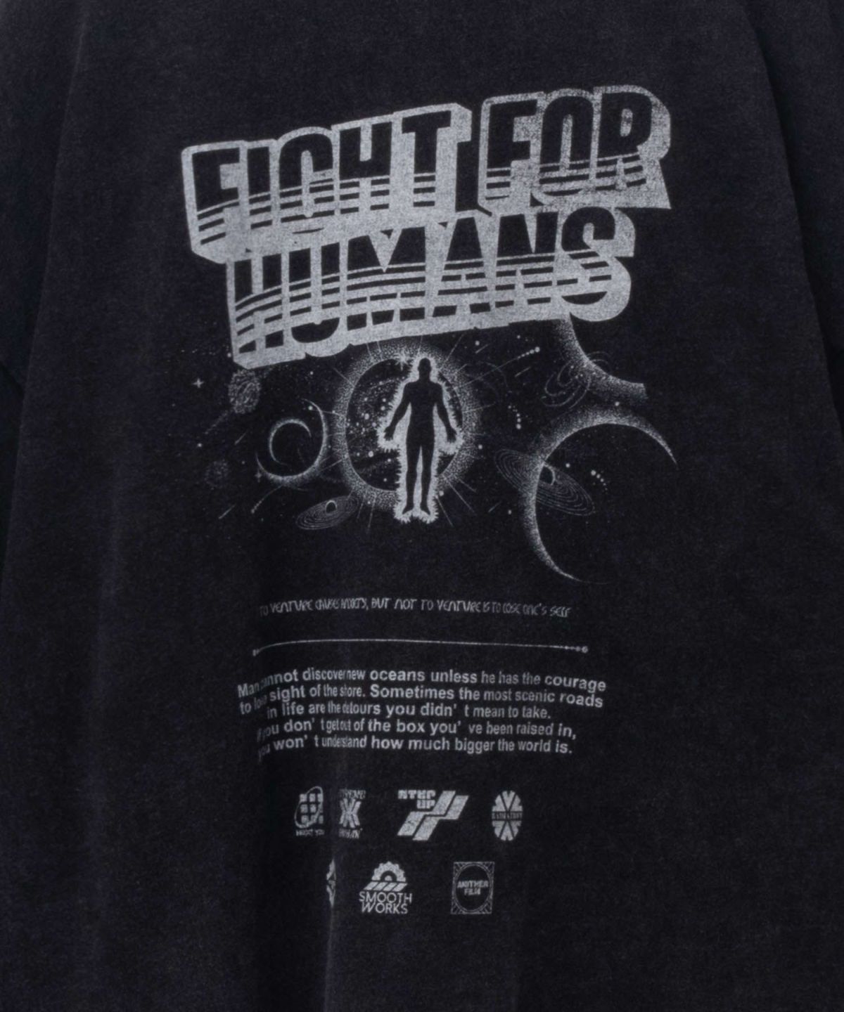 NOBLE PRODUCT スノー加工ムービーTシャツ メンズ