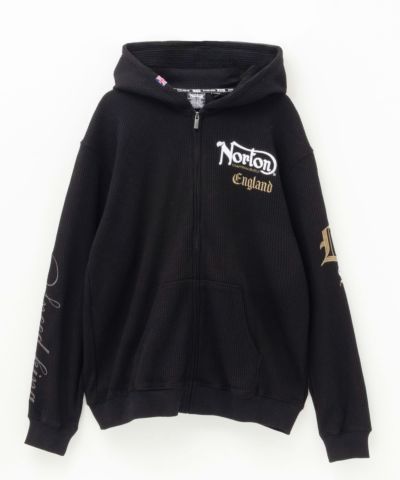 Norton  ビッグワッフルジップパーカー メンズ